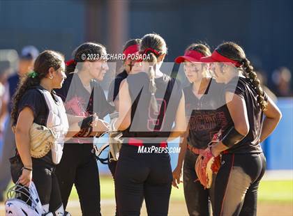 Thumbnail 2 in Reedley @ Fowler (CIF CS Softball Championships-Division 3) photogallery.
