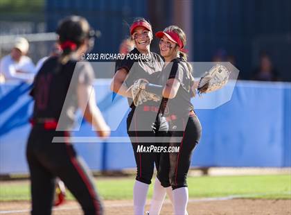 Thumbnail 3 in Reedley @ Fowler (CIF CS Softball Championships-Division 3) photogallery.