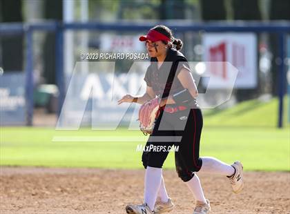 Thumbnail 3 in Reedley @ Fowler (CIF CS Softball Championships-Division 3) photogallery.