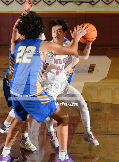 Thumbnail 3 in Wilson vs San Dimas (West Covina Tournament) photogallery.