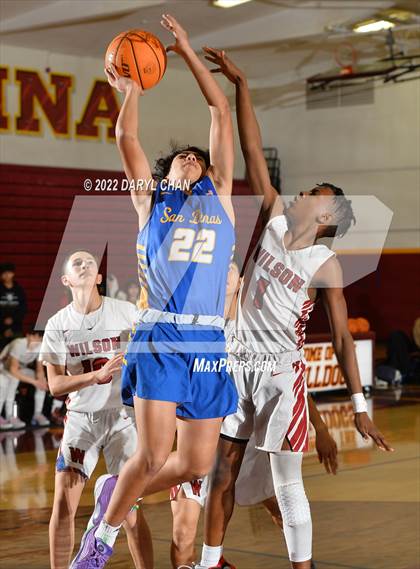 Thumbnail 2 in Wilson vs San Dimas (West Covina Tournament) photogallery.