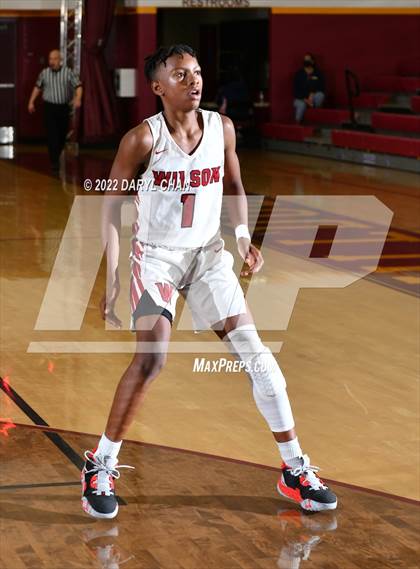 Thumbnail 2 in Wilson vs San Dimas (West Covina Tournament) photogallery.