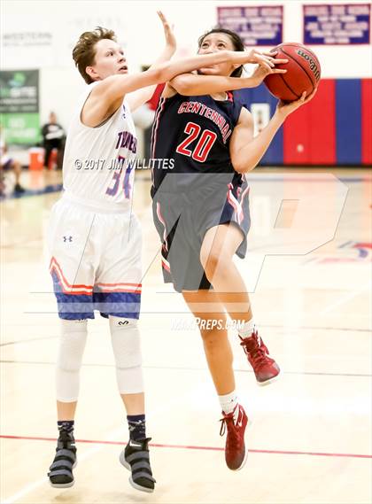 Thumbnail 2 in Centennial vs. Thunderbird (Lady Titan Winter Hoops Classic) photogallery.