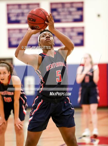 Thumbnail 3 in Centennial vs. Thunderbird (Lady Titan Winter Hoops Classic) photogallery.