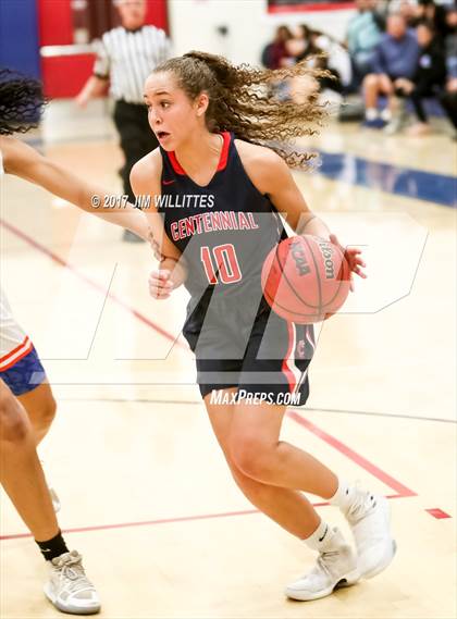 Thumbnail 2 in Centennial vs. Thunderbird (Lady Titan Winter Hoops Classic) photogallery.