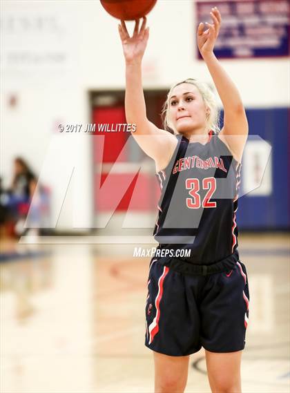 Thumbnail 3 in Centennial vs. Thunderbird (Lady Titan Winter Hoops Classic) photogallery.