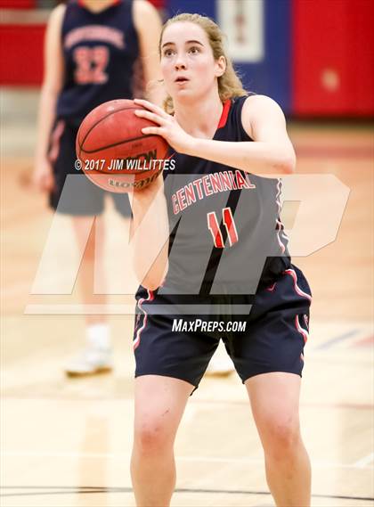 Thumbnail 2 in Centennial vs. Thunderbird (Lady Titan Winter Hoops Classic) photogallery.