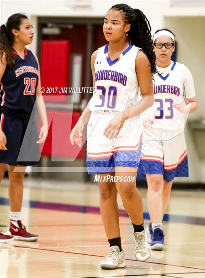 Thumbnail 1 in Centennial vs. Thunderbird (Lady Titan Winter Hoops Classic) photogallery.