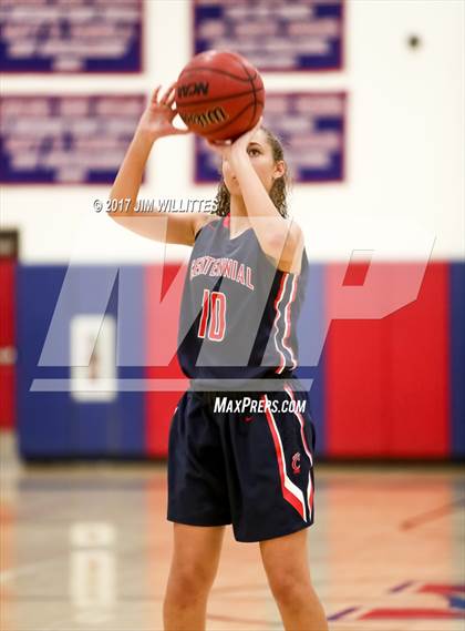 Thumbnail 3 in Centennial vs. Thunderbird (Lady Titan Winter Hoops Classic) photogallery.