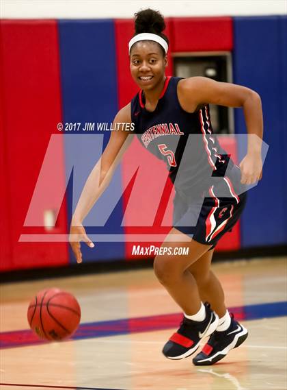Thumbnail 3 in Centennial vs. Thunderbird (Lady Titan Winter Hoops Classic) photogallery.
