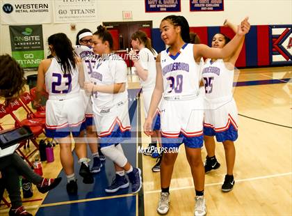 Thumbnail 2 in Centennial vs. Thunderbird (Lady Titan Winter Hoops Classic) photogallery.