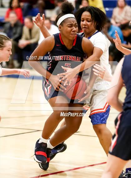 Thumbnail 1 in Centennial vs. Thunderbird (Lady Titan Winter Hoops Classic) photogallery.