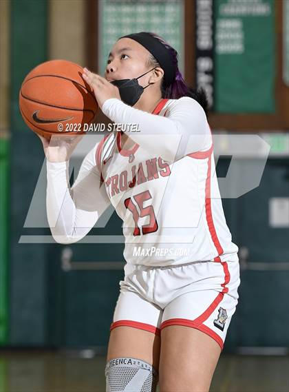 Thumbnail 2 in South Medford vs. Lincoln (St. Mary's Stockton MLK Showcase) photogallery.