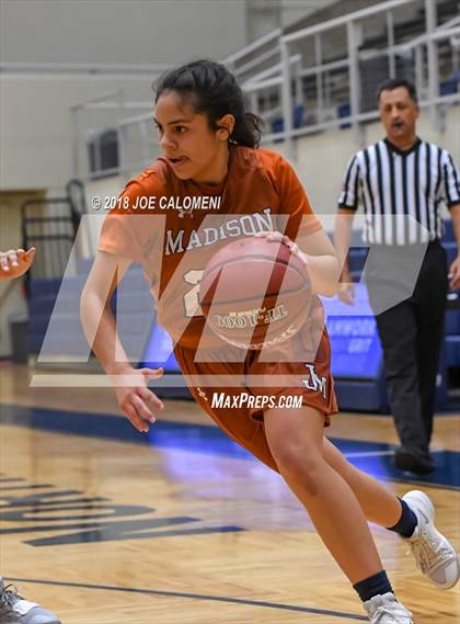 Thumbnail 2 in Madison vs East Central (NISD Basketball Tournament) photogallery.