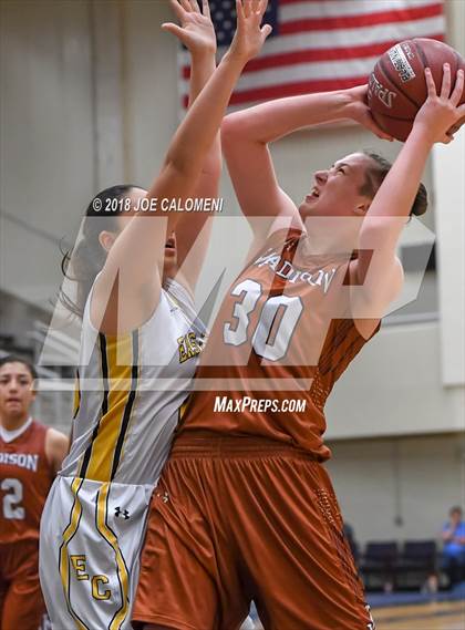 Thumbnail 3 in Madison vs East Central (NISD Basketball Tournament) photogallery.