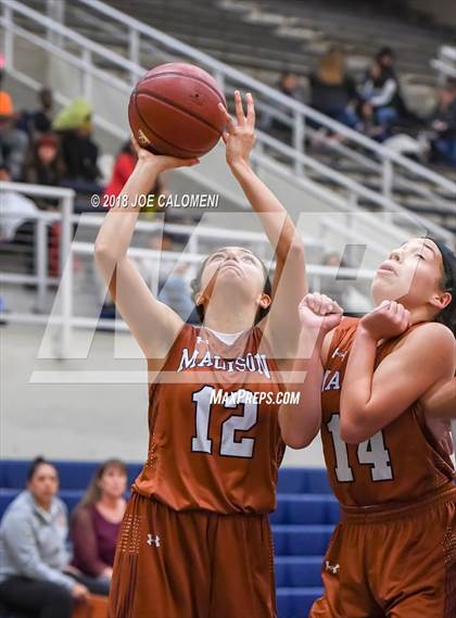 Thumbnail 2 in Madison vs East Central (NISD Basketball Tournament) photogallery.