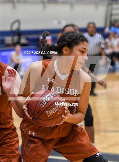 Thumbnail 1 in Madison vs East Central (NISD Basketball Tournament) photogallery.
