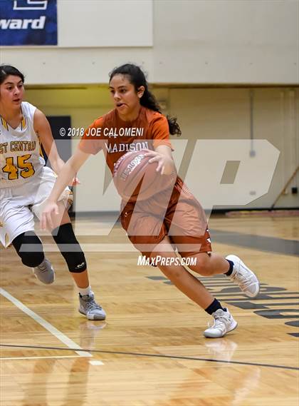 Thumbnail 2 in Madison vs East Central (NISD Basketball Tournament) photogallery.