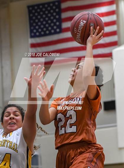 Thumbnail 1 in Madison vs East Central (NISD Basketball Tournament) photogallery.