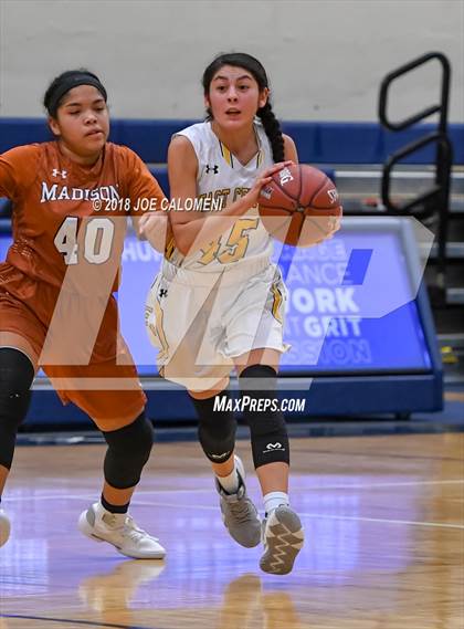 Thumbnail 3 in Madison vs East Central (NISD Basketball Tournament) photogallery.