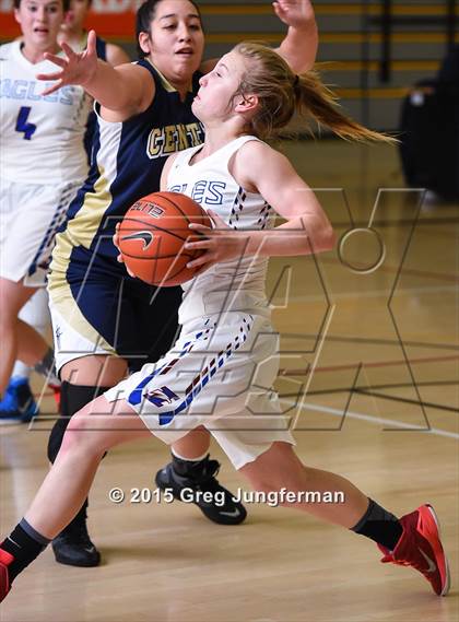 Thumbnail 2 in Immanuel vs. Central Catholic (Branson Hoops vs Cancer) photogallery.