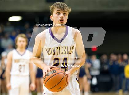 Thumbnail 2 in Bloomington Central Catholic vs. Monticello (IHSA Class 2A Super Sectionals) photogallery.