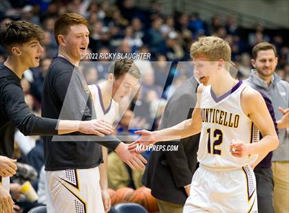 Thumbnail 3 in Bloomington Central Catholic vs. Monticello (IHSA Class 2A Super Sectionals) photogallery.