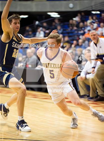 Thumbnail 3 in Bloomington Central Catholic vs. Monticello (IHSA Class 2A Super Sectionals) photogallery.