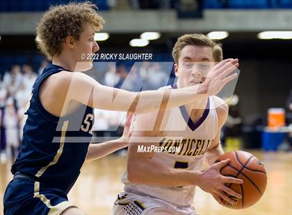 Thumbnail 3 in Bloomington Central Catholic vs. Monticello (IHSA Class 2A Super Sectionals) photogallery.