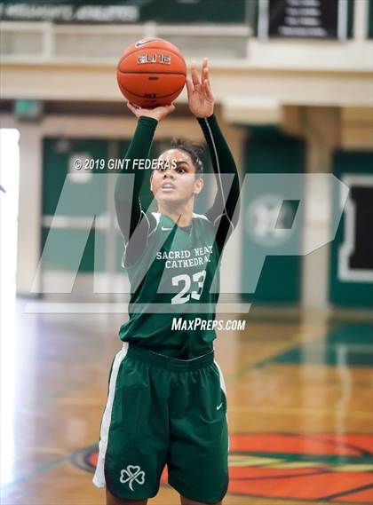 Thumbnail 1 in Bishop O'Dowd vs. Sacred Heart Cathedral Preparatory (Elite is Earned New Year Classic) photogallery.