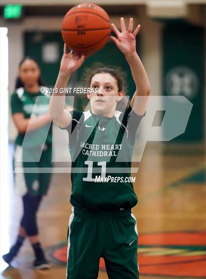 Thumbnail 1 in Bishop O'Dowd vs. Sacred Heart Cathedral Preparatory (Elite is Earned New Year Classic) photogallery.