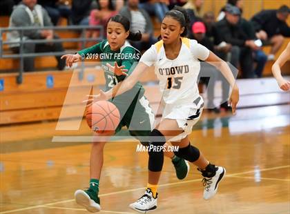 Thumbnail 1 in Bishop O'Dowd vs. Sacred Heart Cathedral Preparatory (Elite is Earned New Year Classic) photogallery.