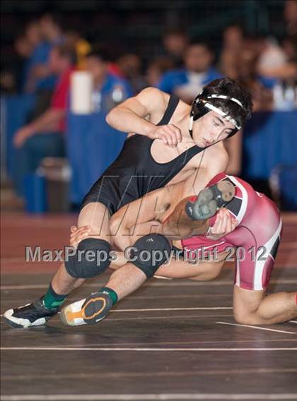 Thumbnail 1 in CIF State Wrestling Championships (Day 1 - Round 3) photogallery.