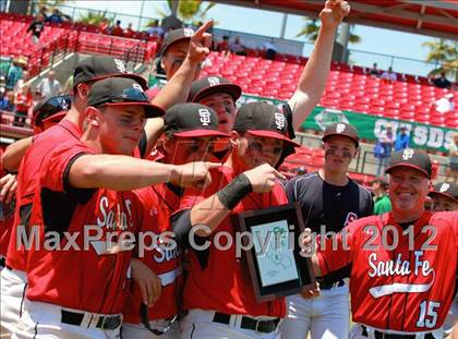 Thumbnail 2 in Madison vs. Santa Fe Christian (CIF SDS D4 Final) photogallery.