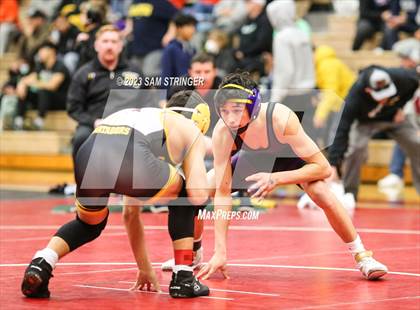 Thumbnail 3 in CIF NCS Wrestling Semifinals photogallery.