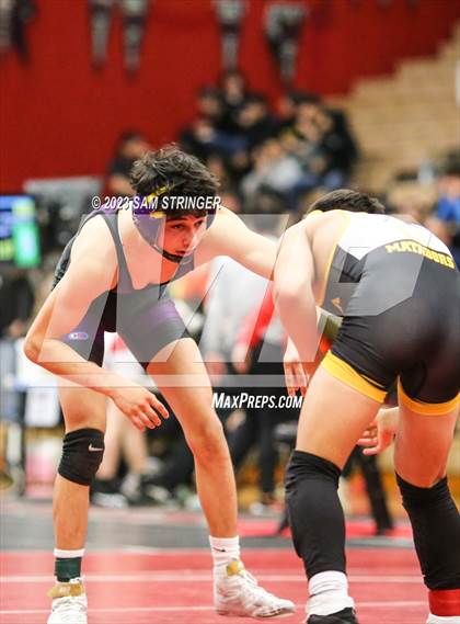 Thumbnail 3 in CIF NCS Wrestling Semifinals photogallery.