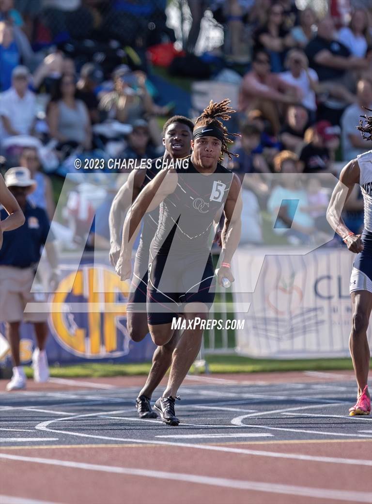 Photo 47 in the CIF State Finals (4 x 100 Qualifying) Photo Gallery (86