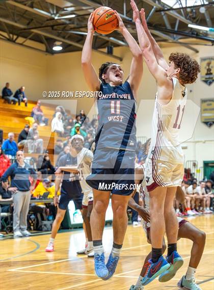 Thumbnail 2 in Deer Park vs Smithtown West (NYSPHSAA Section XI Class AA Semifinals) photogallery.