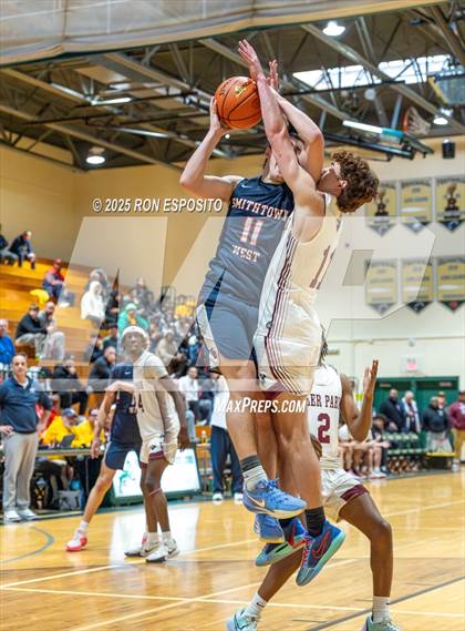 Thumbnail 2 in Deer Park vs Smithtown West (NYSPHSAA Section XI Class AA Semifinals) photogallery.