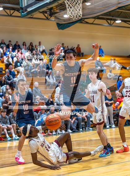 Thumbnail 1 in Deer Park vs Smithtown West (NYSPHSAA Section XI Class AA Semifinals) photogallery.