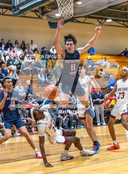 Thumbnail 2 in Deer Park vs Smithtown West (NYSPHSAA Section XI Class AA Semifinals) photogallery.