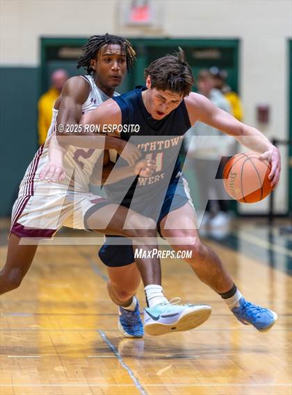 Thumbnail 2 in Deer Park vs Smithtown West (NYSPHSAA Section XI Class AA Semifinals) photogallery.