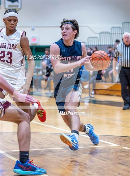 Thumbnail 3 in Deer Park vs Smithtown West (NYSPHSAA Section XI Class AA Semifinals) photogallery.