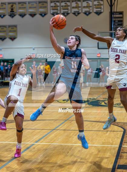 Thumbnail 3 in Deer Park vs Smithtown West (NYSPHSAA Section XI Class AA Semifinals) photogallery.