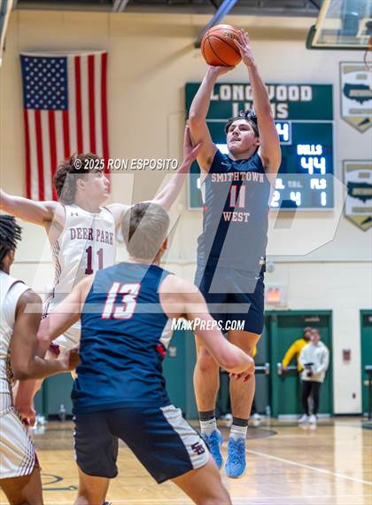 Thumbnail 3 in Deer Park vs Smithtown West (NYSPHSAA Section XI Class AA Semifinals) photogallery.
