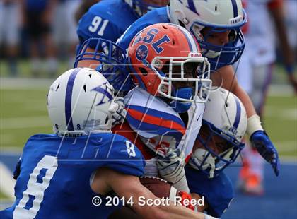 Thumbnail 3 in East St. Louis @ St. Xavier (2014 Crosstown Showdown) photogallery.