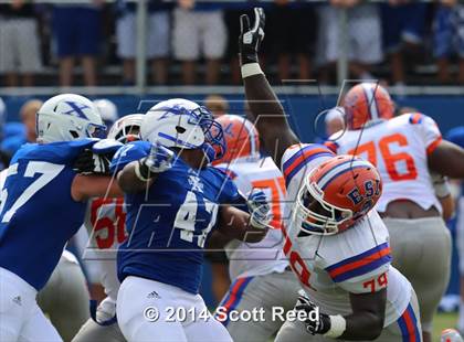 Thumbnail 3 in East St. Louis @ St. Xavier (2014 Crosstown Showdown) photogallery.