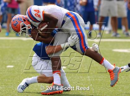 Thumbnail 3 in East St. Louis @ St. Xavier (2014 Crosstown Showdown) photogallery.