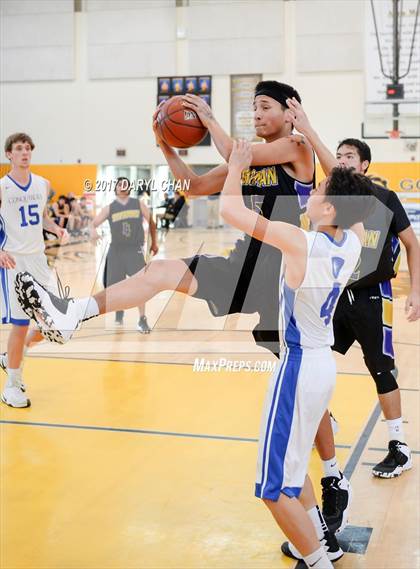 Thumbnail 3 in Desert Christian Academy vs Sherman Indian (CIF-SS D5A Final) photogallery.