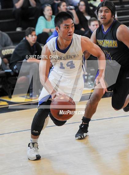 Thumbnail 3 in Desert Christian Academy vs Sherman Indian (CIF-SS D5A Final) photogallery.